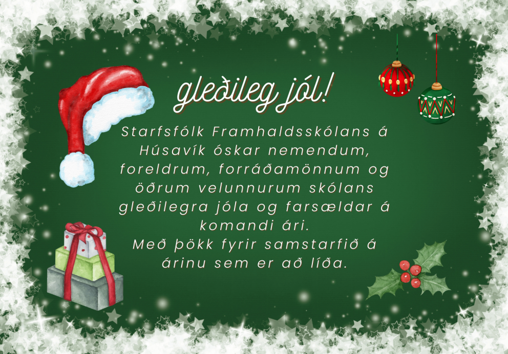 Jólakveðja og upphaf vorannar 2026