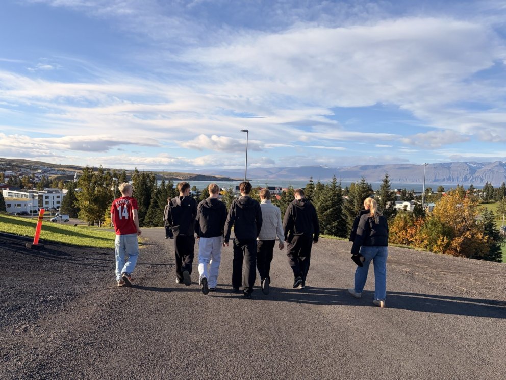 Grautur, göngutúr og stígvélakast