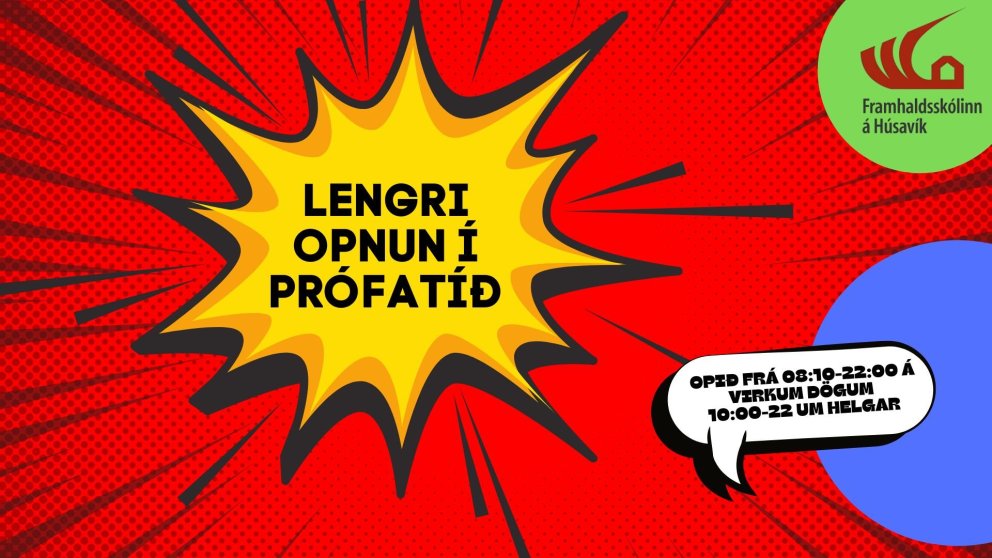 Lengri opnunartími í prófatíð