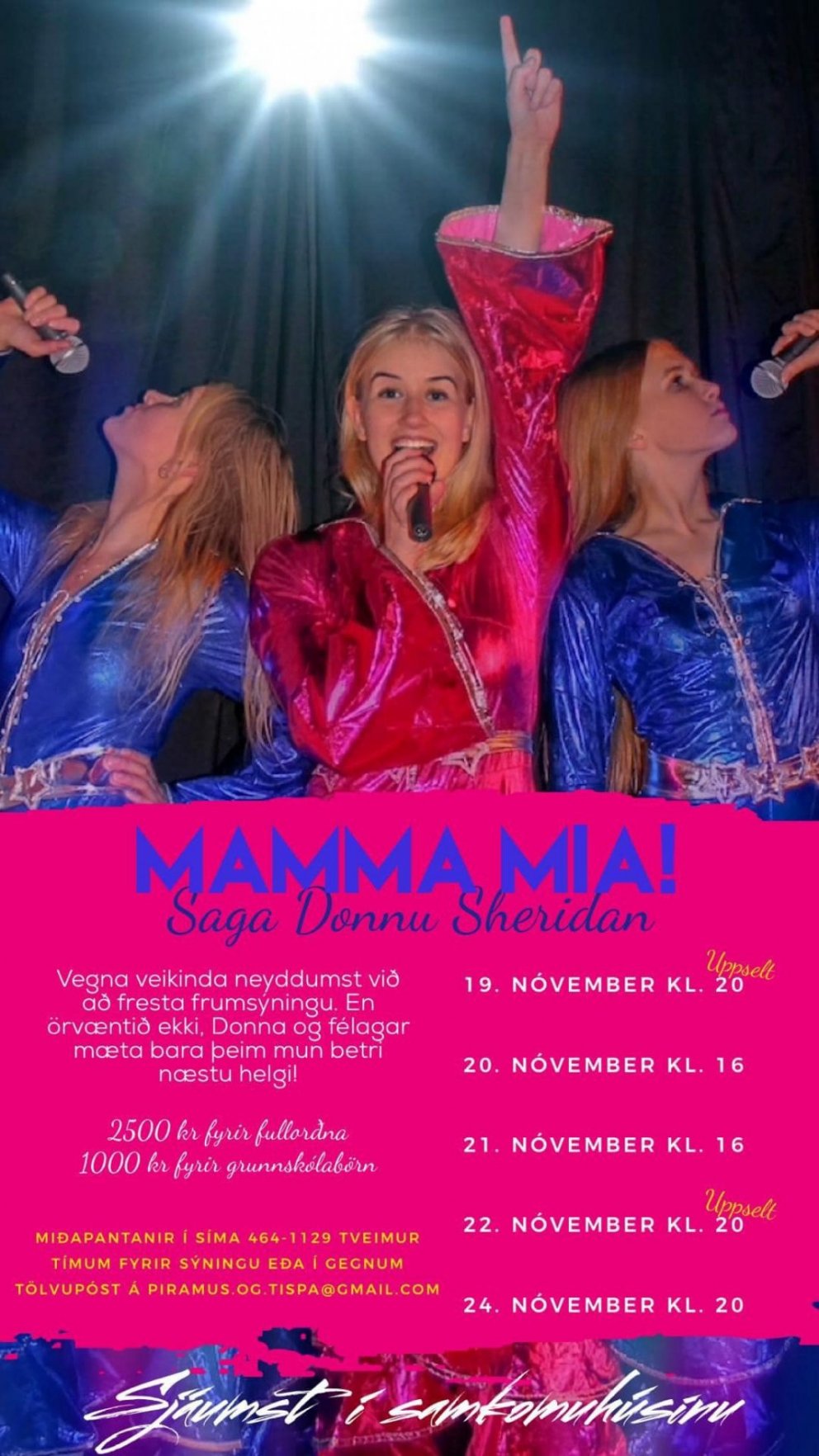 Leiksýning - MAMMA MIA saga Donnu Sheridan