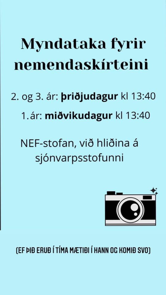 Myndataka fyrir nemendaskírteini