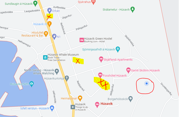 Rafhleðslustöðvar í nágrenni við FSH