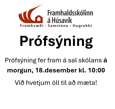 Prófsýning