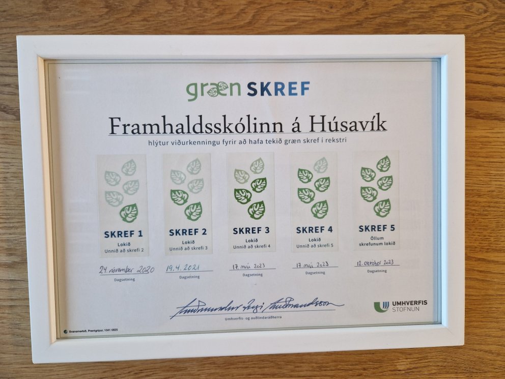 5. græna skrefið komið í hús!