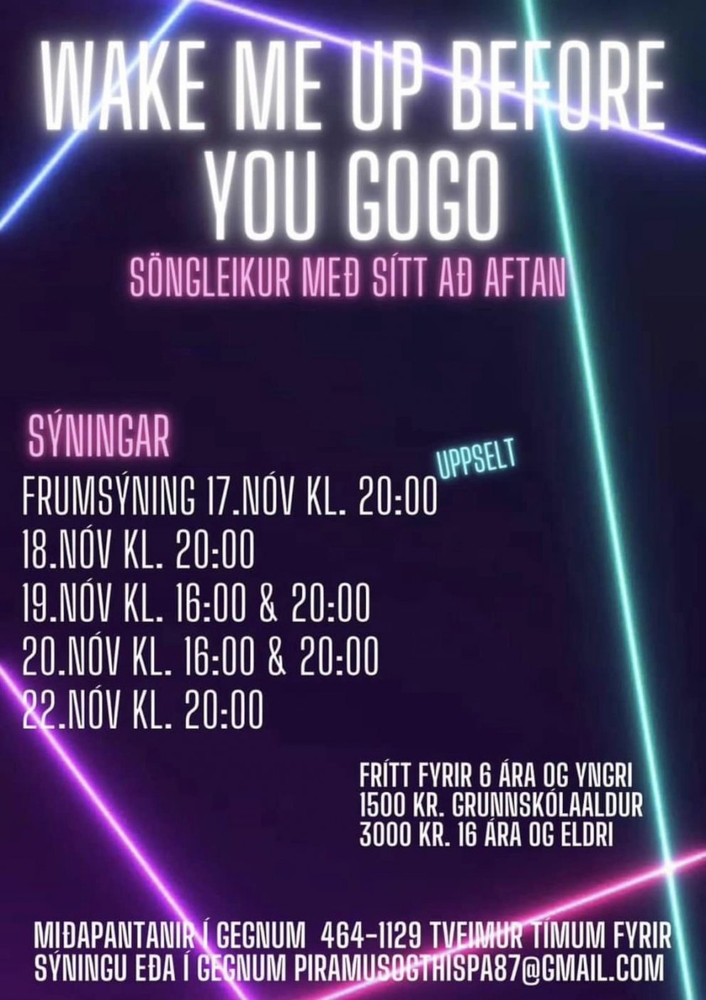 Leiksýning - Wake Me Up Before You Go Go