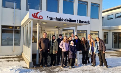 Skólaheimsókn frá Spáni