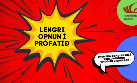 Lengri opnunartími í prófatíð