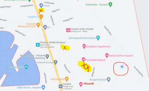 Rafhleðslustöðvar í nágrenni við FSH