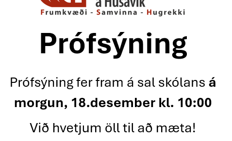 Prófsýning